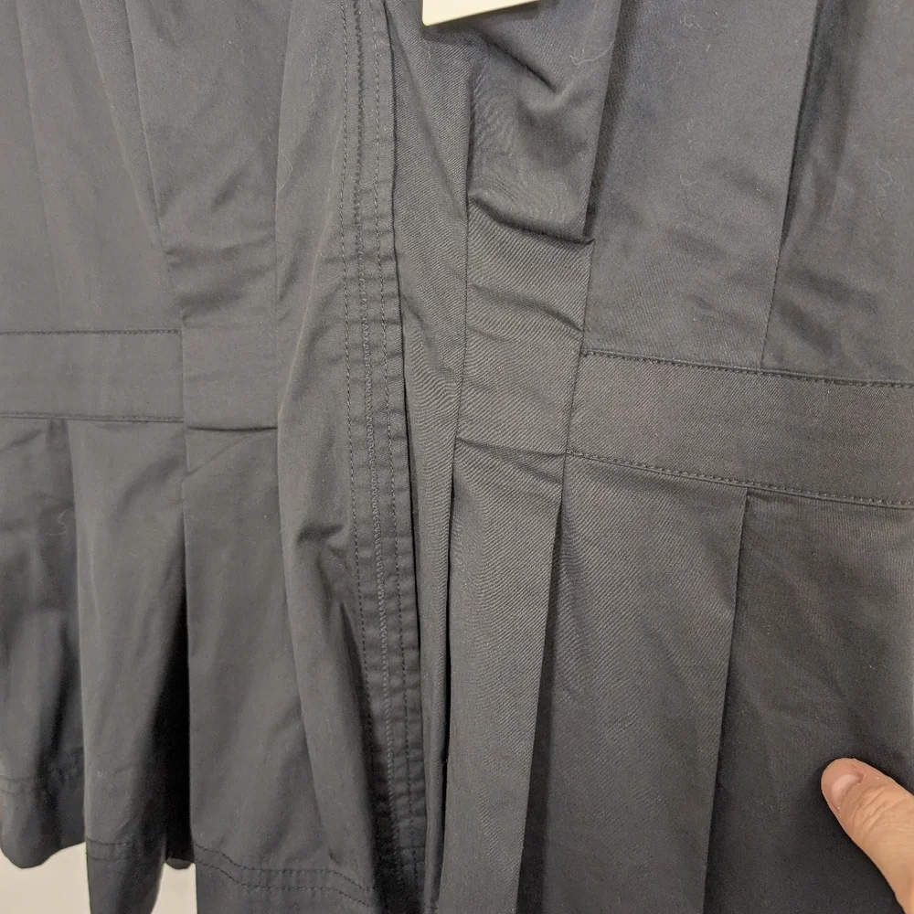 TED BAKER BLACK BURDUR STITCH DETAIL PUFF SLEEVES TOP SIZE 2 - Picture 5 of 9